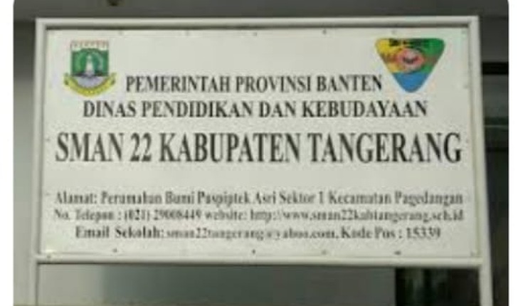 SMAN 22 Kab Tangerang Gelat Sosialisasi PPDB Tahun 2022 Berdasarkan Pergub No,18 Tahun 2019